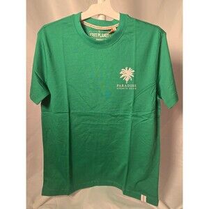 Free Planet Men's Paradise Sports Club Tee - Green Size Small
